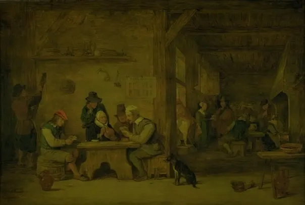 Interior of an Inn, by David Teniers the Younger, unspecified, 1620