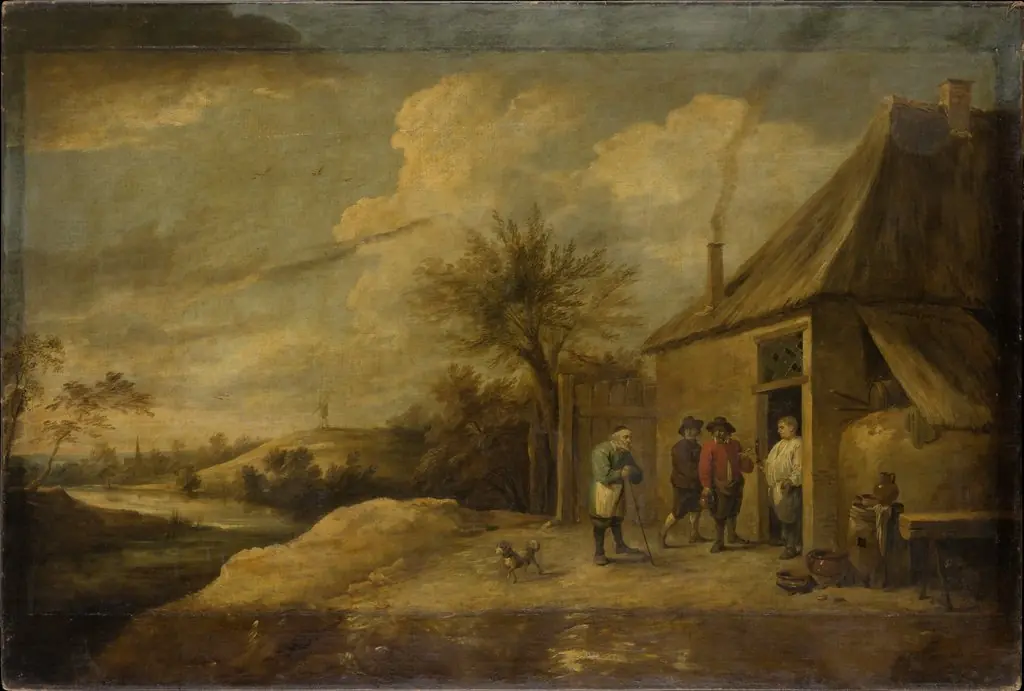Landscape with Inn at a River, by David Teniers the Younger