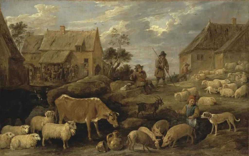 Landscape with shepherds and a flock