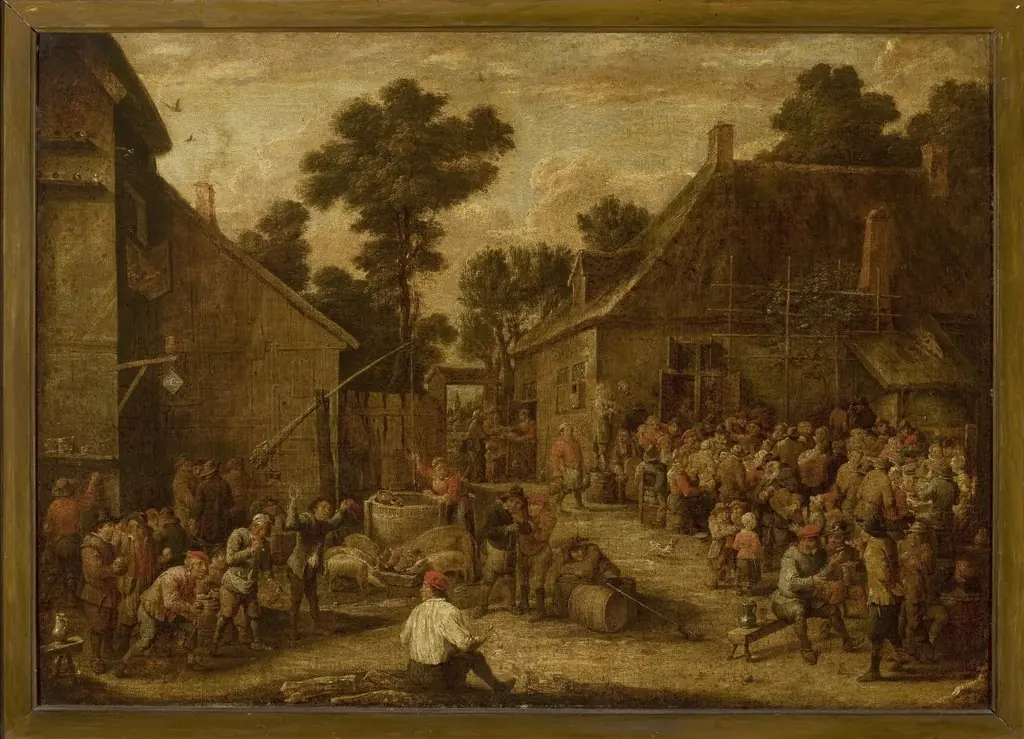 Merry-making in the countryside, by David Teniers the Younger