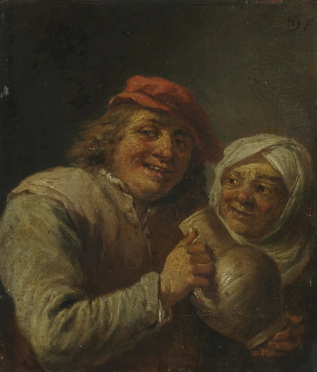 Old Man and Woman, by David Teniers the Younger, oil
