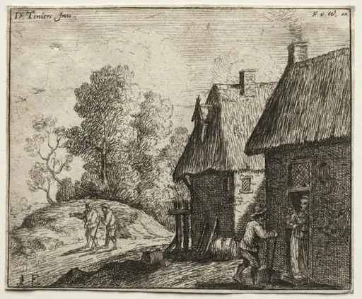 Peasant Talking to a Woman, by David Teniers the Younger