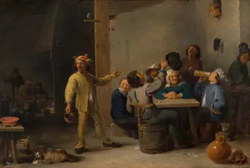 Peasants Celebrating Twelfth Night, by David Teniers the Younger