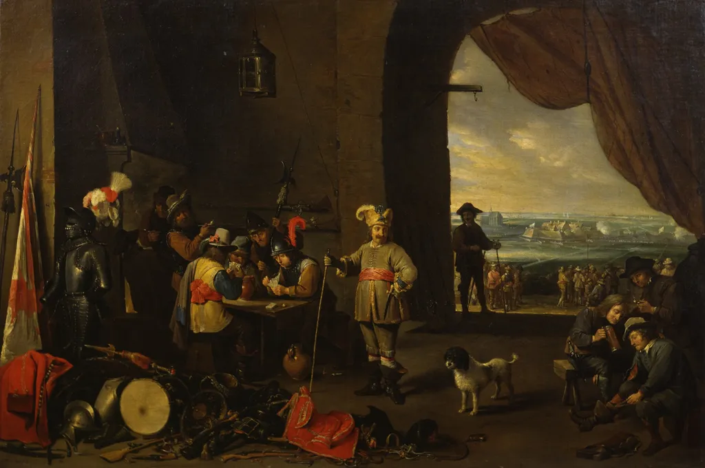 The Guard Room, by David Teniers the Younger, oil, 1642