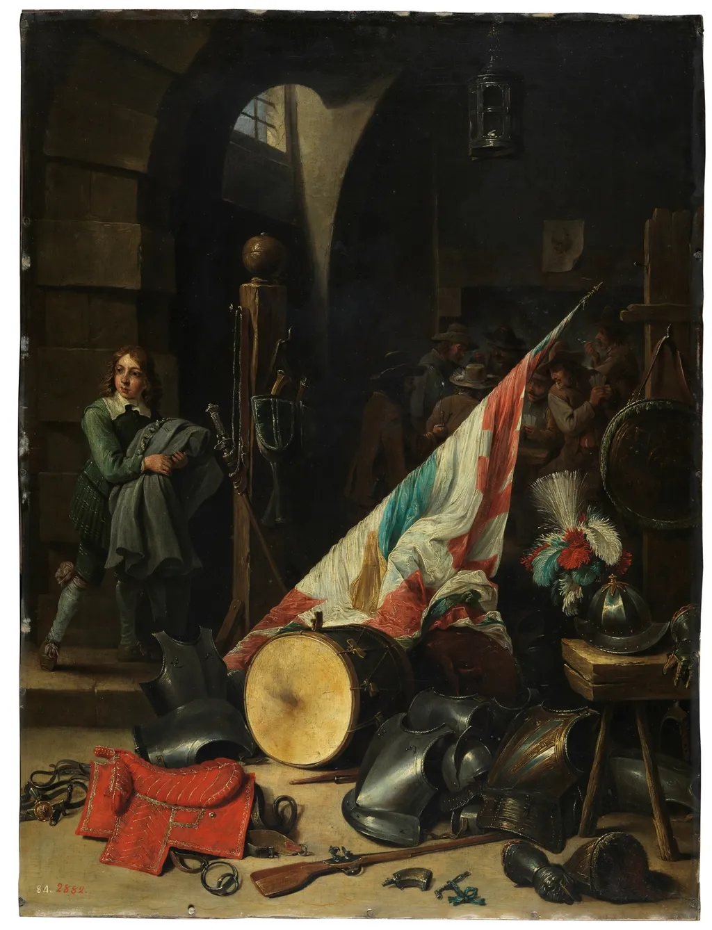 The Guard-Room, by David Teniers the Younger, oil, 1640