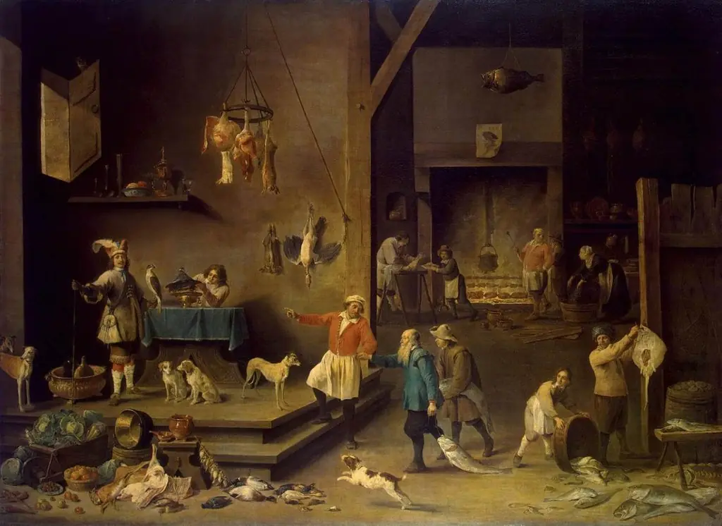 The Kitchen, by David Teniers the Younger