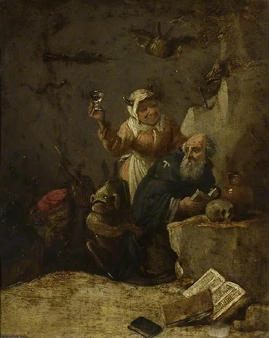 The temptation of St. Anthony, by David Teniers the Younger, oil, 1660