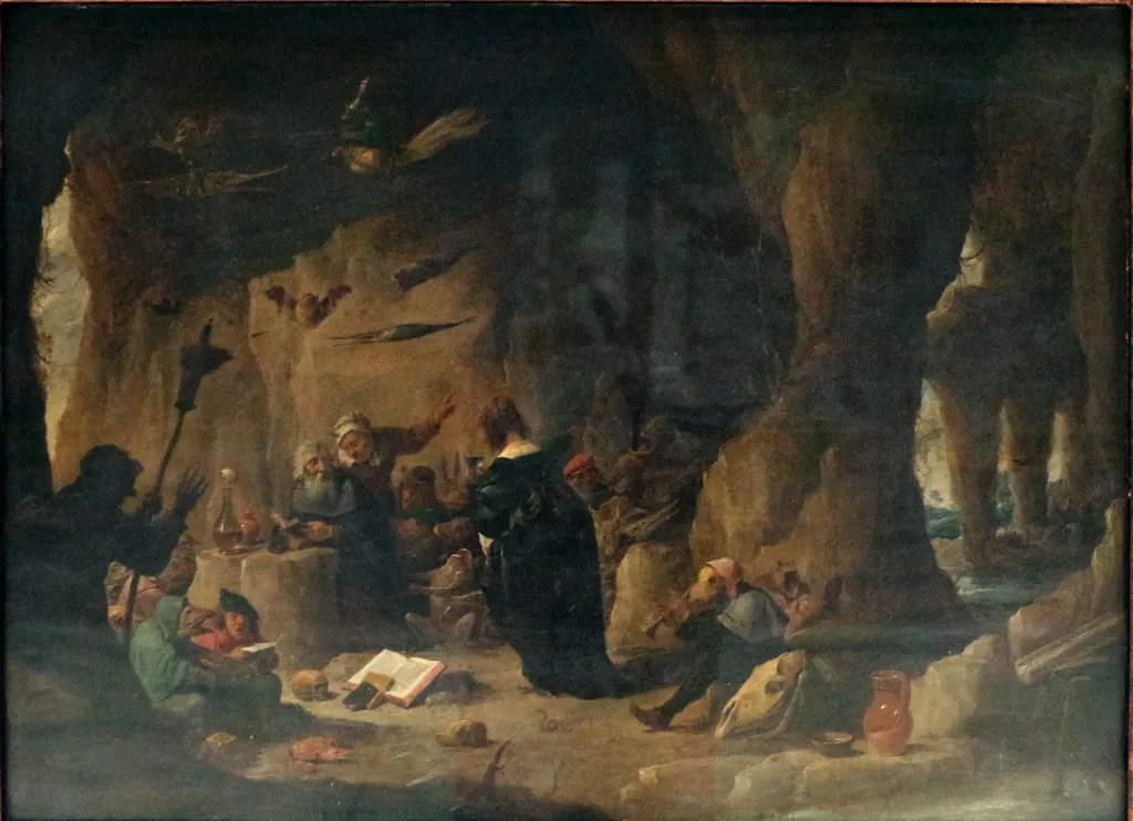 The Temptation of St Antony, by David Teniers the Younger, oil, 1657