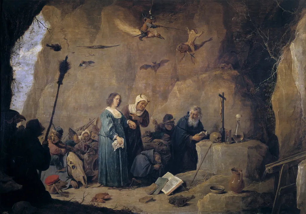 The Temptations of Saint Anthony the Abbot, by David Teniers the Younger, oil, 1647