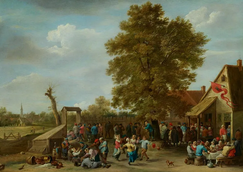 The Village Fair, by David Teniers the Younger, oil, 1646