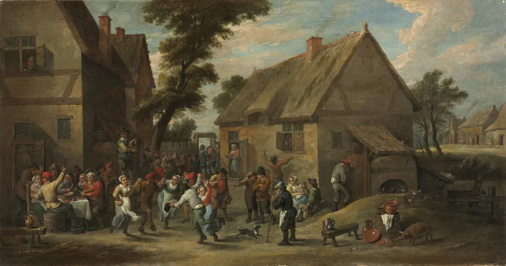 Village Festival, by David Teniers the Younger, oil, 1648