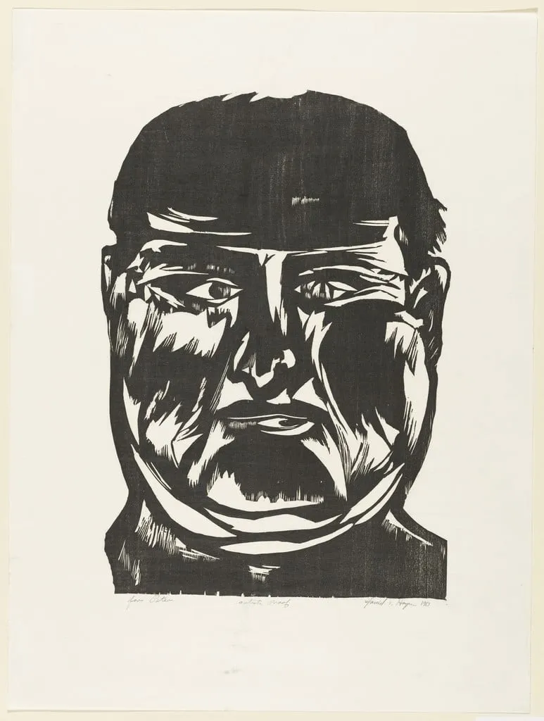 Untitled, by David V. Hayes, ink, 1963