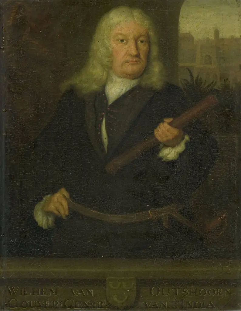 Portrait of Willem van Outhoorn, Governor General of the Dutch East Indies, by David van der Plas