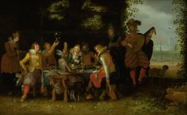 Banquet in a Park (The Prodigal Son among the Harlots?), by David Vinckboons