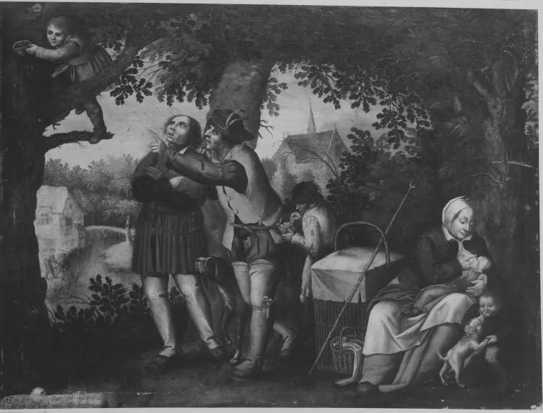 Der Nesträuber (Kopie nach), by David Vinckboons, unspecified, 1614