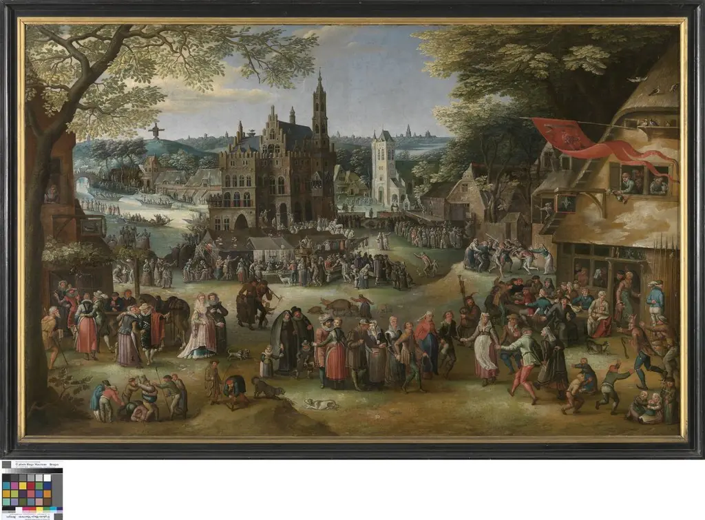 Dorpskermis, by David Vinckboons