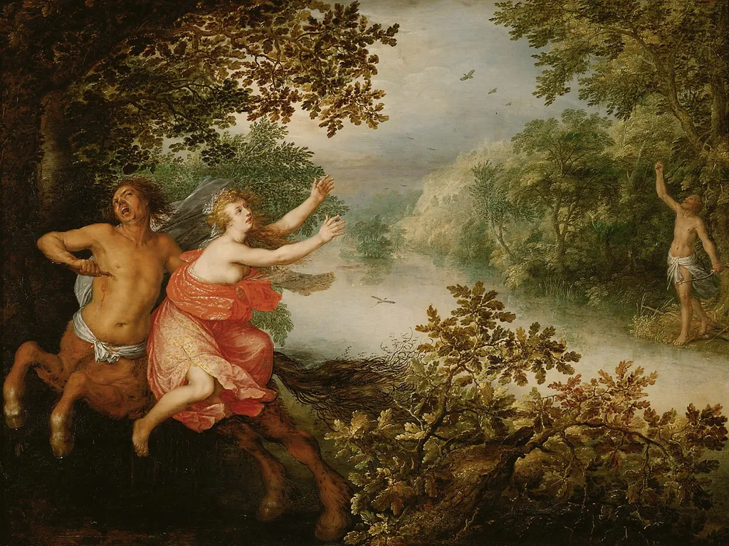 Herkules, Dejanira und der Kentaur Nessus, by David Vinckboons, unspecified, 1612