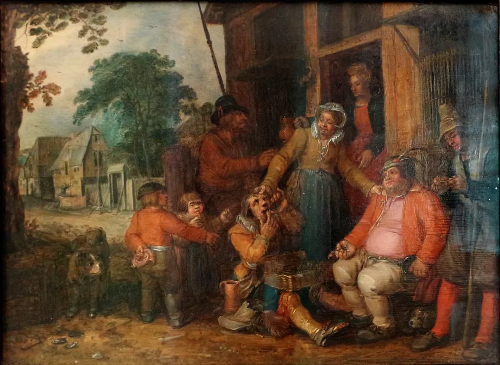 Mondtromventer, by David Vinckboons, oil, 1614