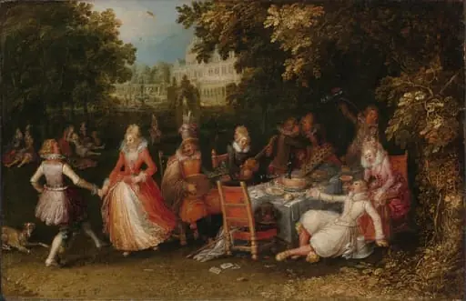 The F&#234;te Champ&#234;tre, by David Vinckboons
