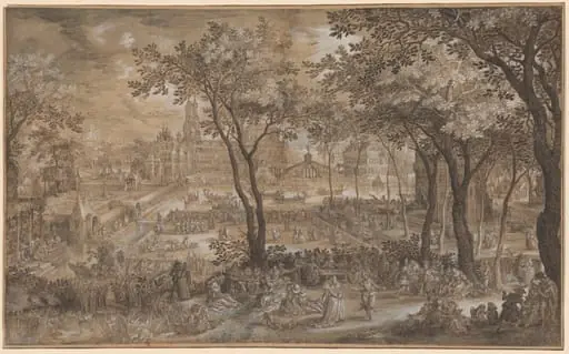 Venetian Party in a Chateau Garden, by David Vinckboons