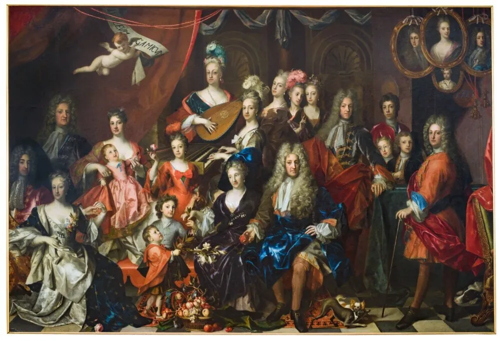 Hildebrandska guldbröllopstavlan, by David von Krafft, unspecified, 1713