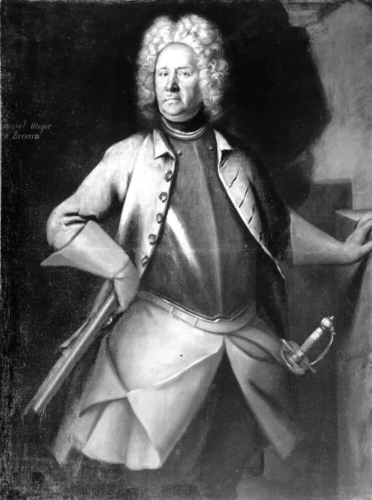 Johan Vilhelm von Beckern (1655-1733), friherre, generalmajor, by David von Krafft
