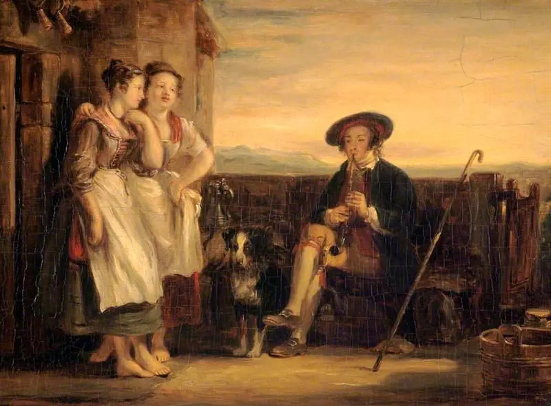 A Scene from Ramsay's 'The Gentle Shepherd', by David Wilkie