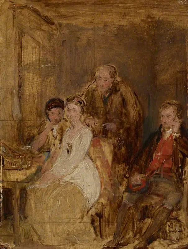 A Study for 'Duncan Gray' (NG 1720), by David Wilkie