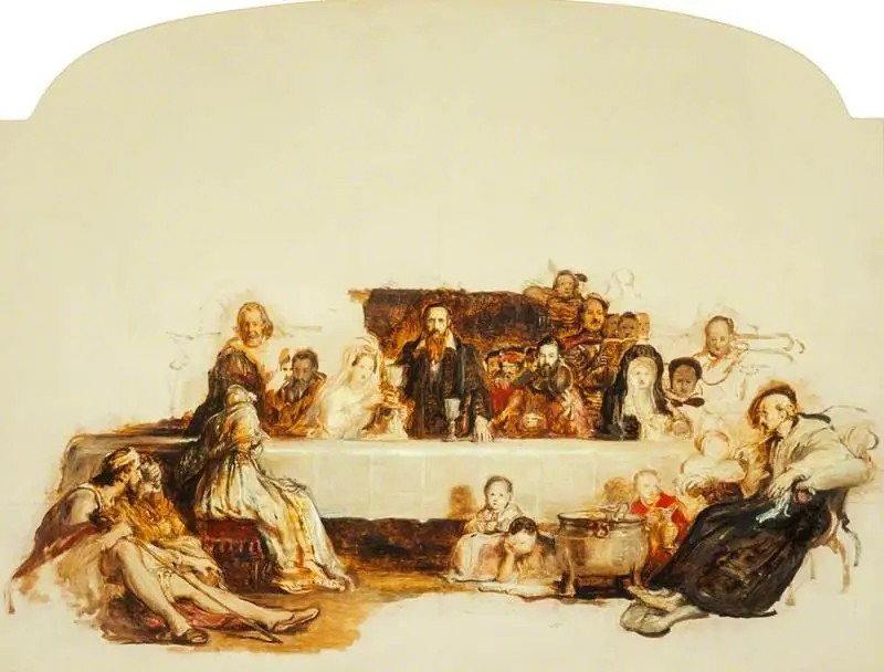 A Study for 'John Knox Dispensing the Sacrament at Calder House' (NG 323), by David Wilkie