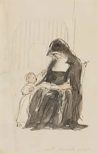 Nun Reading to a Child, by David Wilkie