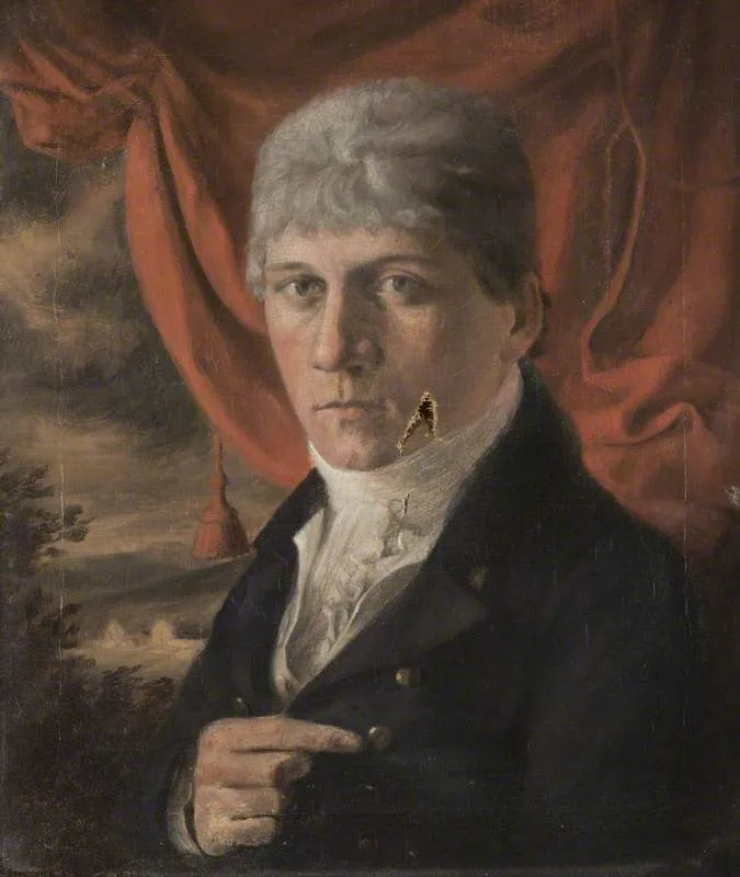 Portrait of the Artist's Brother, Captain James Wilkie (1784 - 1824), by David Wilkie, oil, 1823
