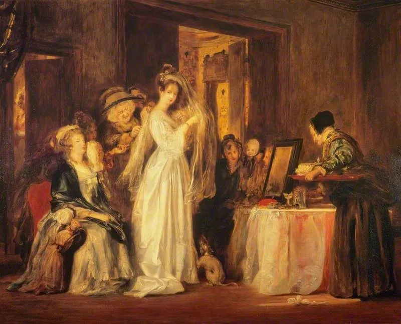 The Bride at her Toilet on the Day of her Wedding, by David Wilkie, oil, 1838