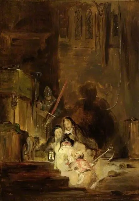 The burial of the Scottish Regalia, by David Wilkie