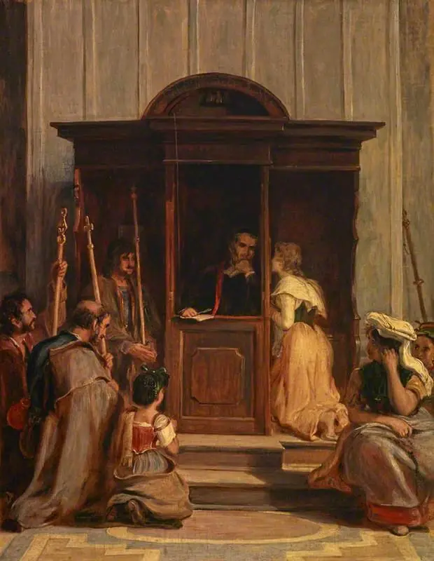 The Confessional, by David Wilkie