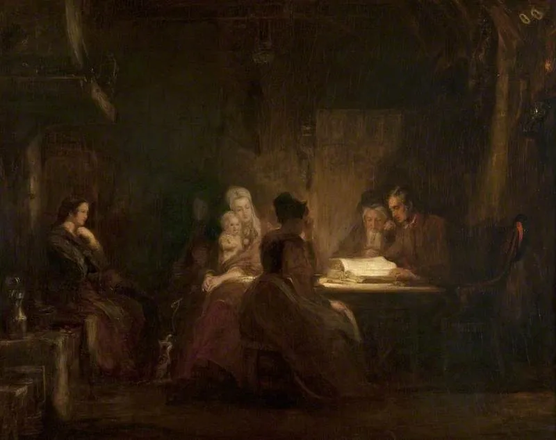 The Cottar's Saturday Night, by David Wilkie, oil, 1837