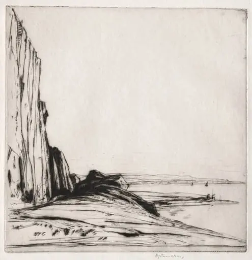 Appin Rocks, by David Young Cameron