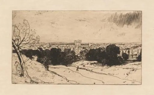 Distant View of Winchester and St. Croix, by David Young Cameron