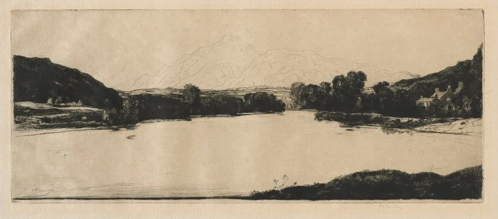 Glen Strae, by David Young Cameron, 1915