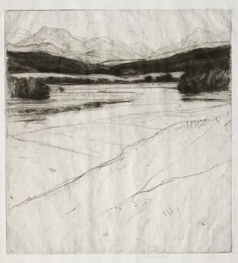 Hills of Tulloch, by David Young Cameron