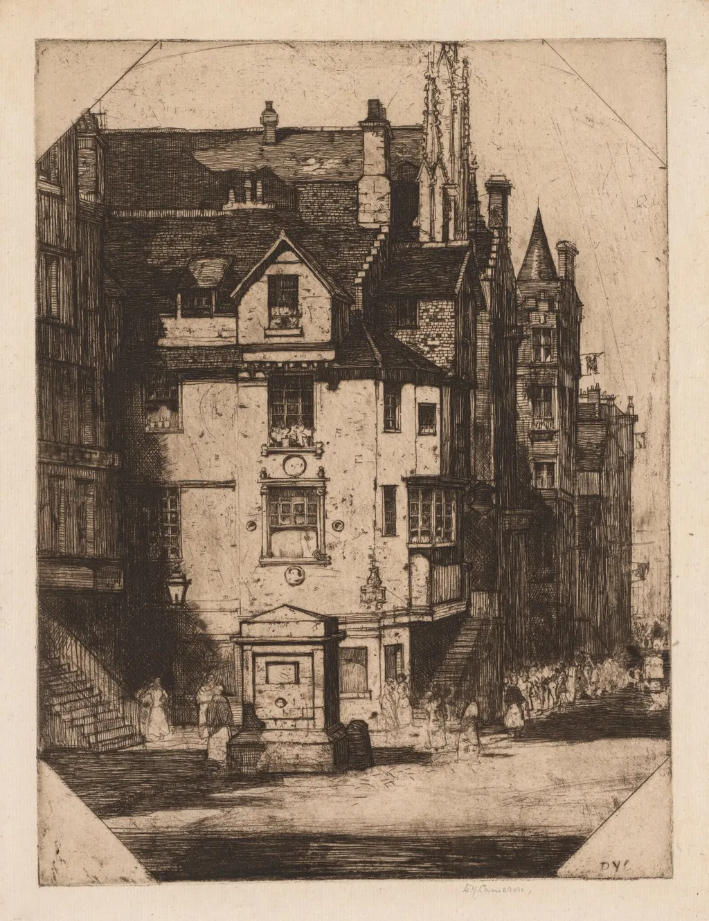 John Knox's House, by David Young Cameron, 1905