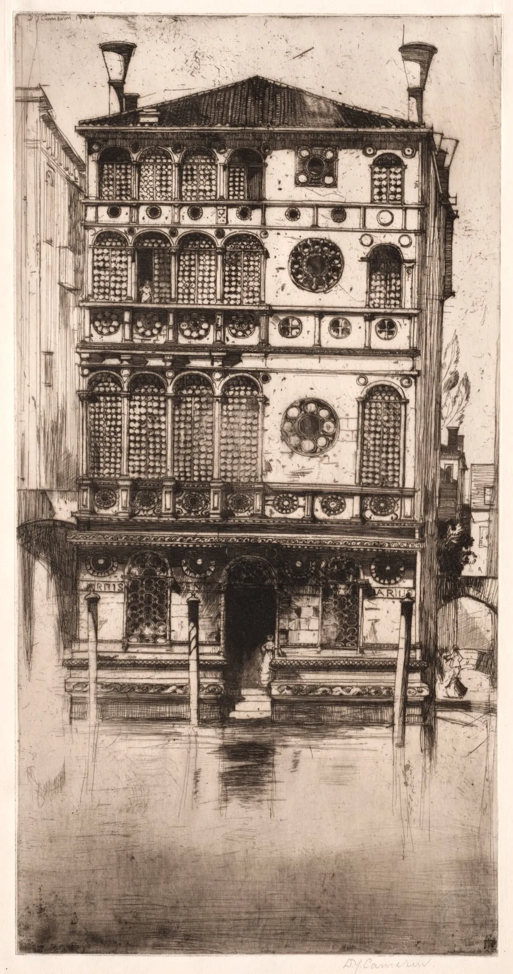 Palazzo Dario, Venice, by David Young Cameron, 1900