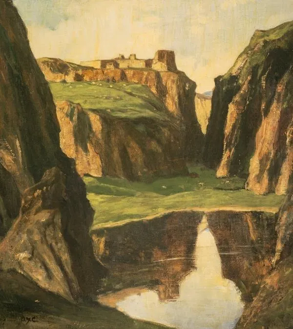 Rocks and Ruins, by David Young Cameron, oil, 1913