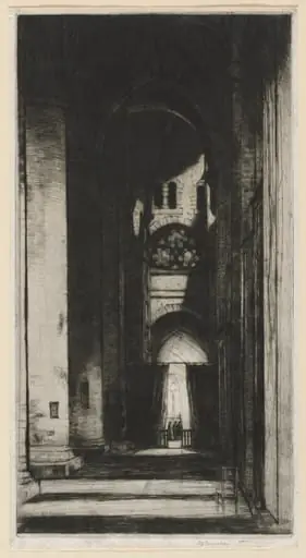 Tewksbury Abbey, by David Young Cameron