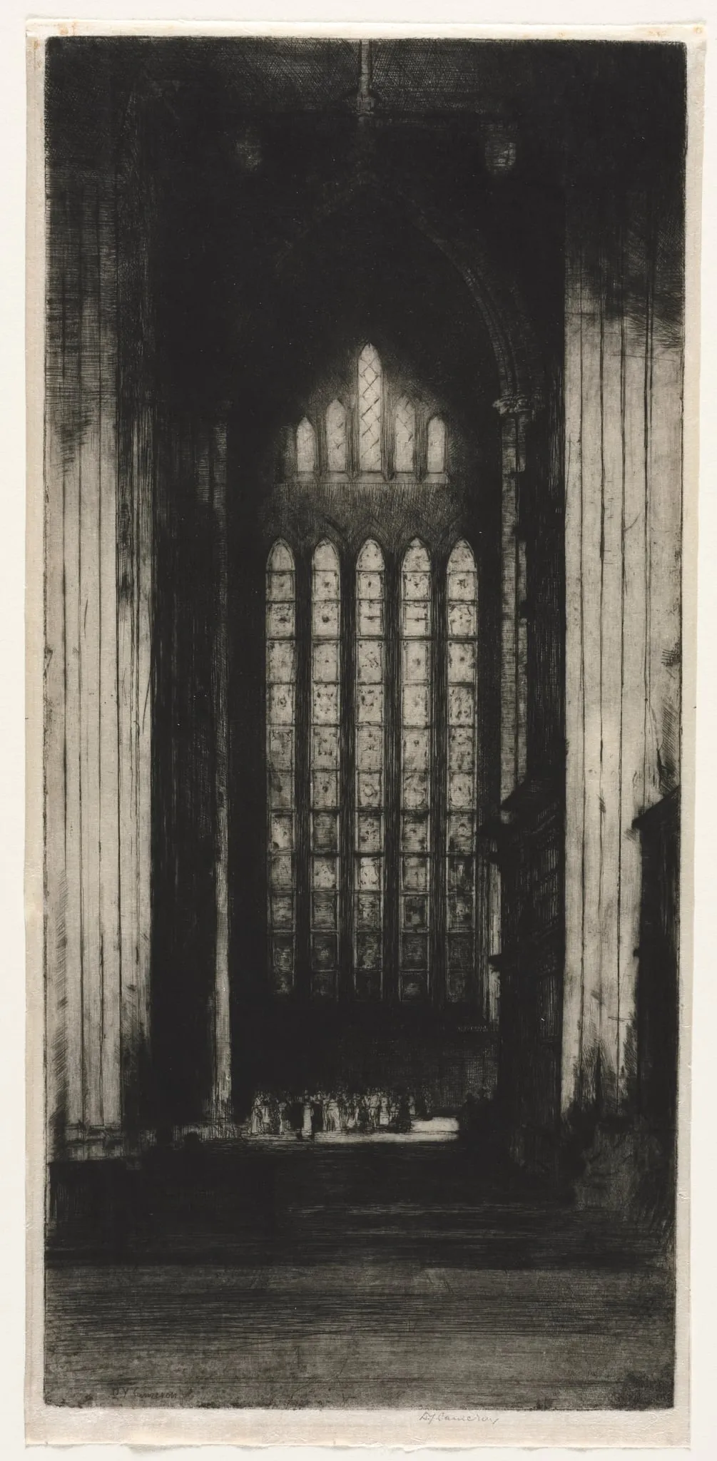 The Five Sisters, York Minster, by David Young Cameron, 1907