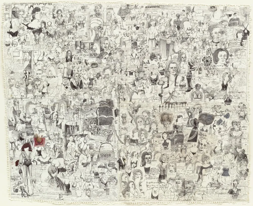 Untitled, by Dawn Clements, gouache, 2003
