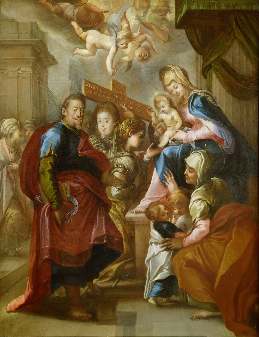 Mystische Verlobung der Hl. Katharina, detail