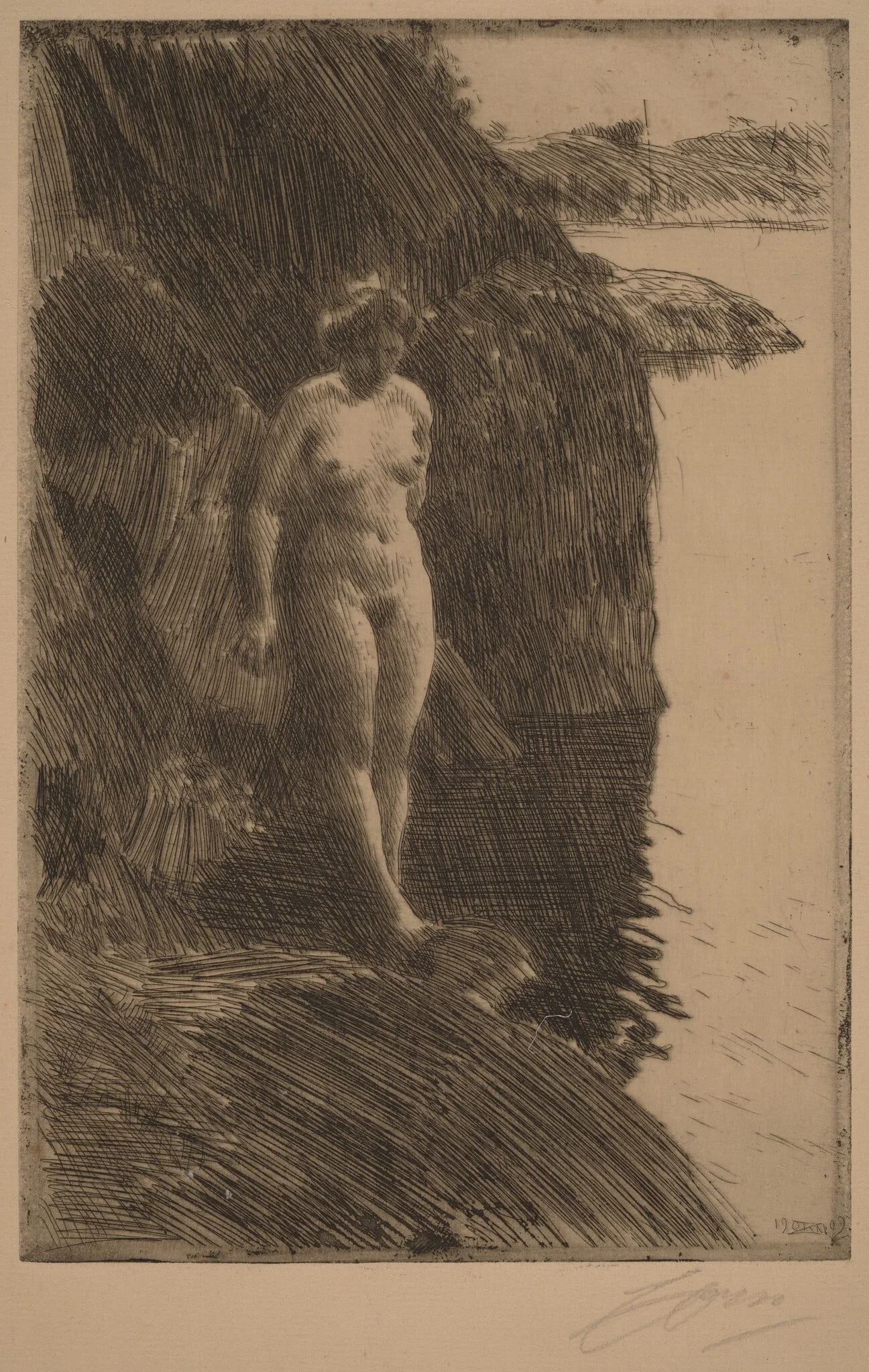 Precipice, detail
