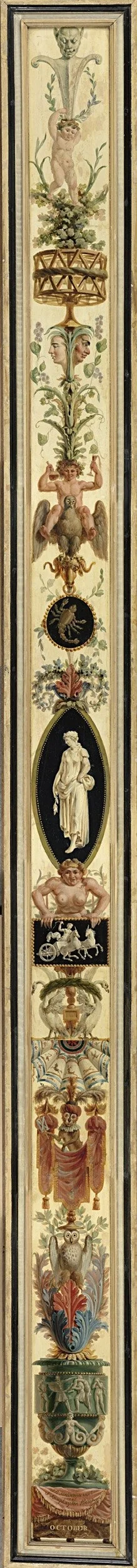 Nine Months with Signs of the Zodiac: October with the Sign of Scorpio, detail
