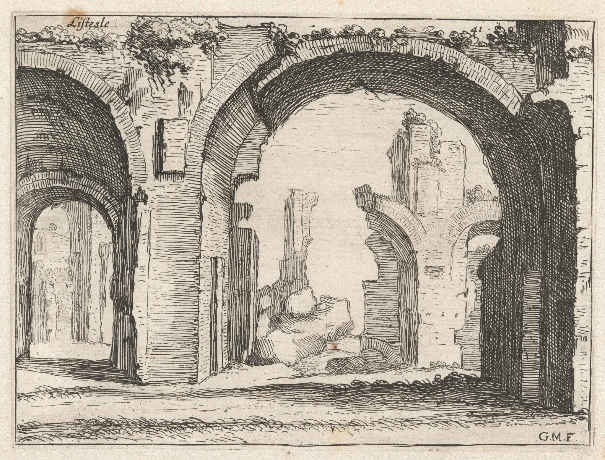 Antonine Baths, or Baths of Caracalla, detail