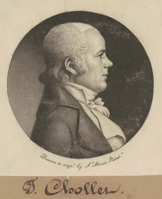T. Chollet, by Charles B. J. Févret de Saint-Mémin, ink, 1800
